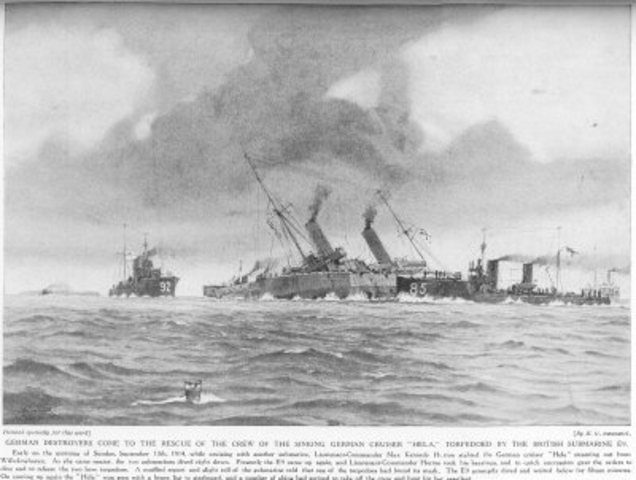 German Cruiser Sunk