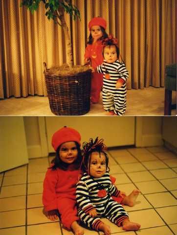 my first hallwoeen(i am in the balck and white)