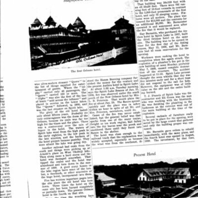 Timeline: Orleans Hotel: Spirit Lake, Iowa