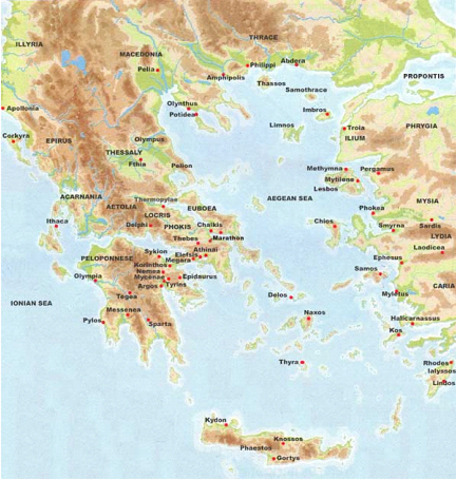 Mycenean enter mainland Greece