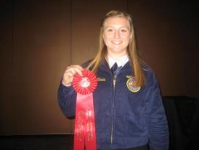 I won 2nd place with my Agriscience fair Project for FFA