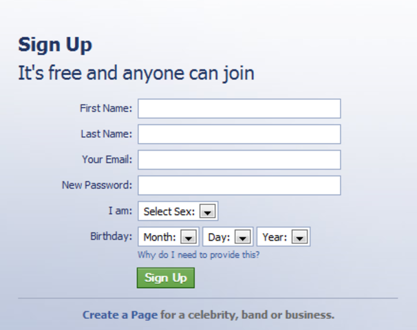 Facebook is open to anyone