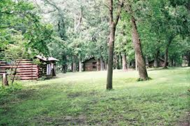 Lakefront Cabins were constructed
