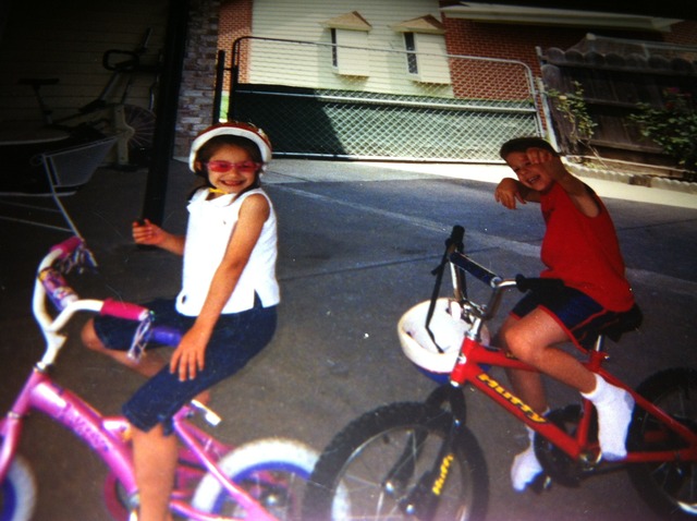 I learned to ride my bike.