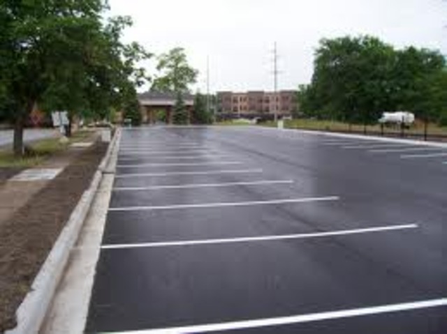 Finish parking lots, sidewalks, landscaping, etc.