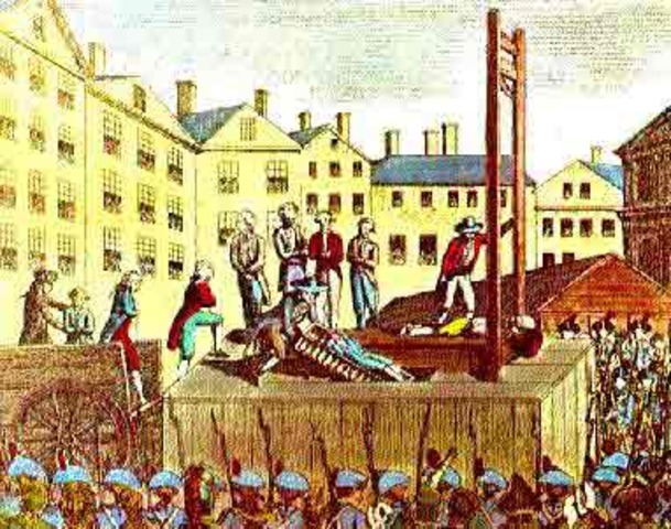 The king in the guillotine