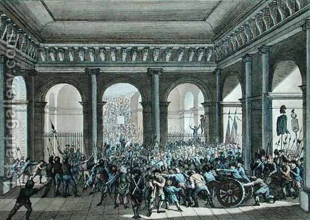 Men and Woman invade the Tuileries.