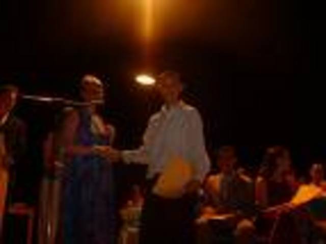 George and Sam participated in  their first graduation.