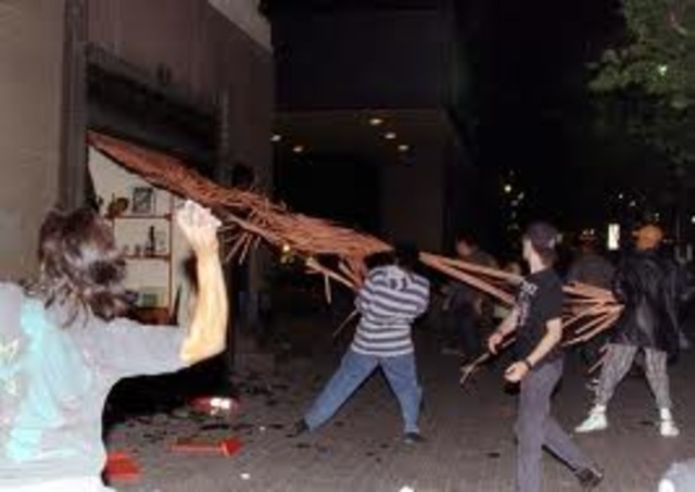 Riots in Los Angeles after Rodney King verdict