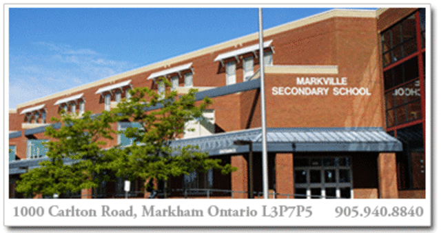 First Day at Markville Secondary