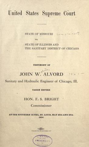 Missouri vs. Illinois and the Sanitary District of Chicago