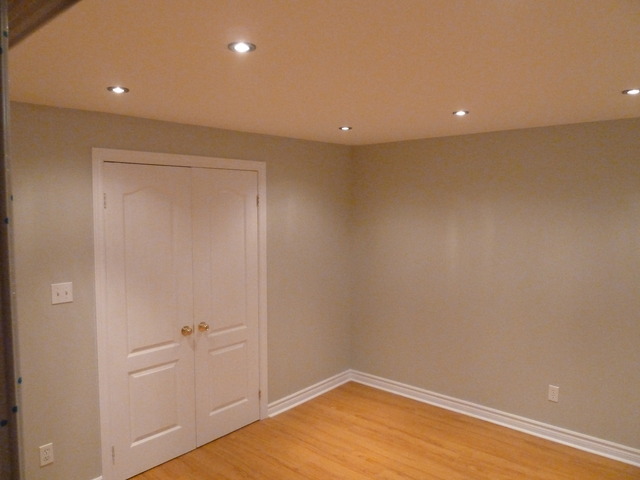 Finished Office in Basement with Dad