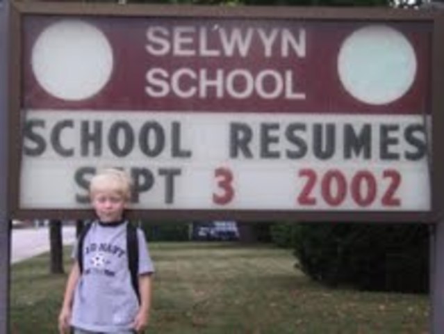 First day of school (Kindergarten)