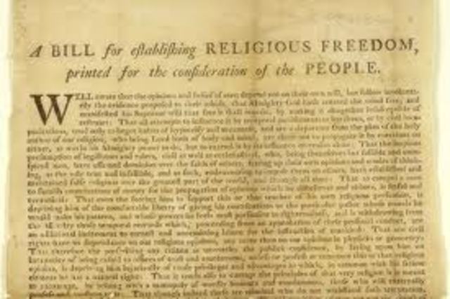 Bill for Establishing Religious Freedom