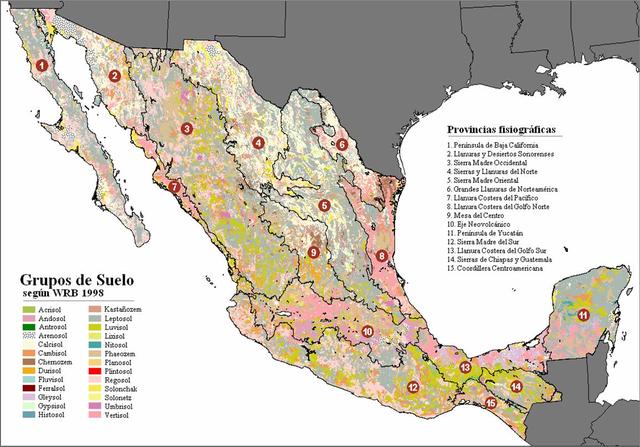 Primera carta geografica de la republica mexicana