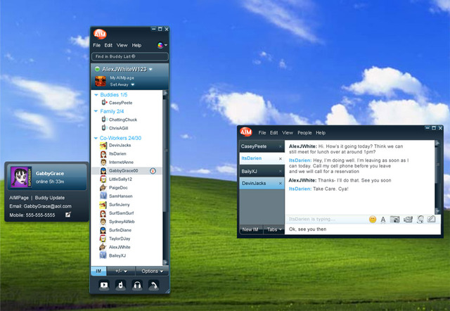 AOL AIM "Instant Messenger"