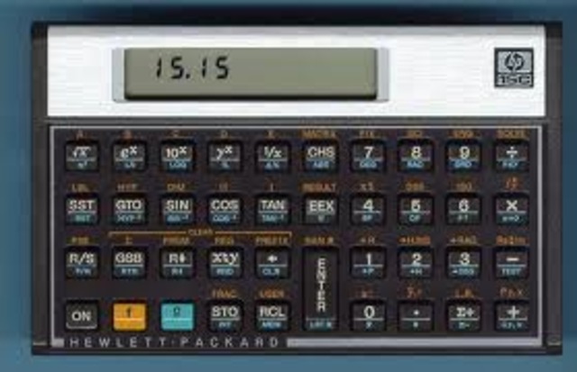 HP's first standard calculator