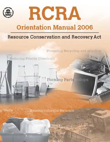 RCRA Resource Conservation and Recovery Act