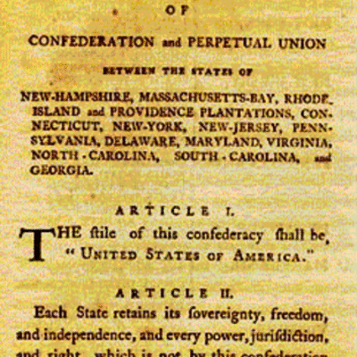 Timeline: Articles of Confederation