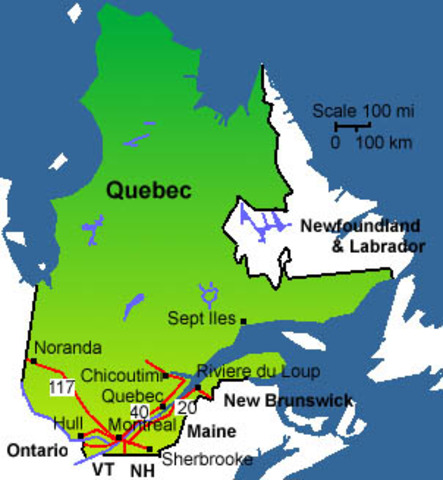 Founding of Quebec Canada