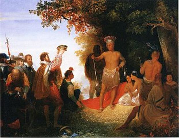 Powhatan Confederation's attack on settlers