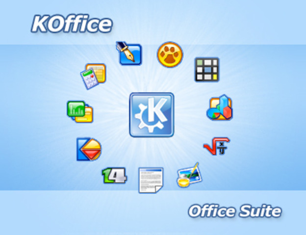 KSpread, integrada en KOffice, paquete gratuito de Linux.