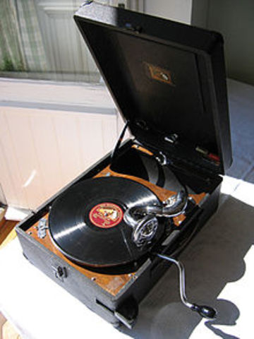 Portable gramophone