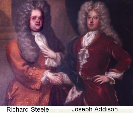 Joseph Addison and Richard Steele begin publishing the "Tatler"