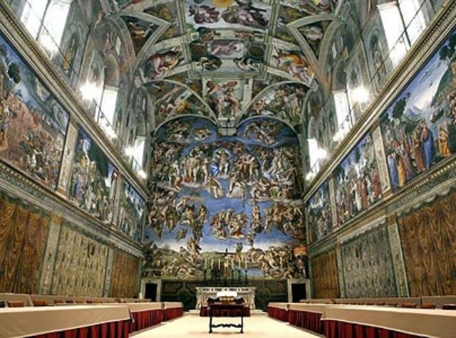 Michelangelo paints the Sistine Chapel