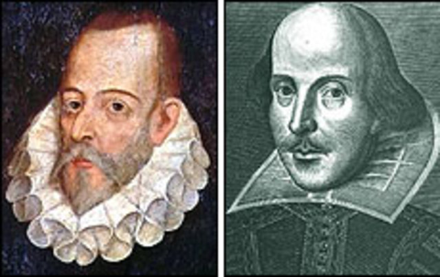 Shakespeare and Cervantes die