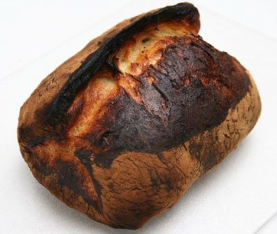 Bread was burnt