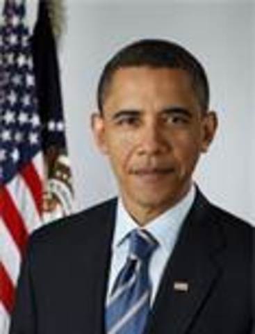 Barack Obama takes office as- POTUS