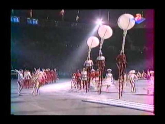 La cérémonie d'ouverture d'Albert-ville