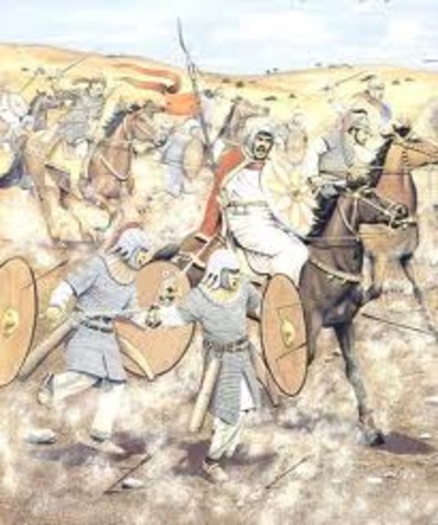 Arab Empire defeats the Byzantine's