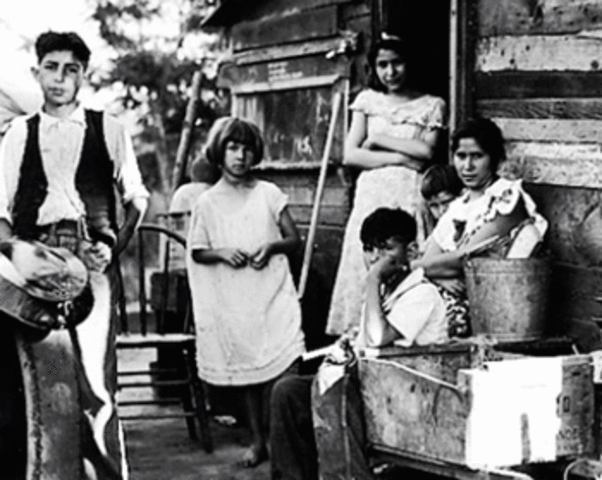 Durante La Gran Depresion 400.000 mexicanos salieron EE.UU para México