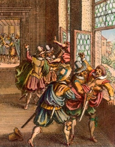 Defenestration at Prague