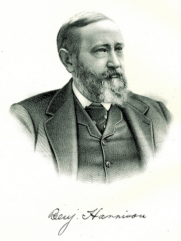 The Harrison cabinet meets for the first time