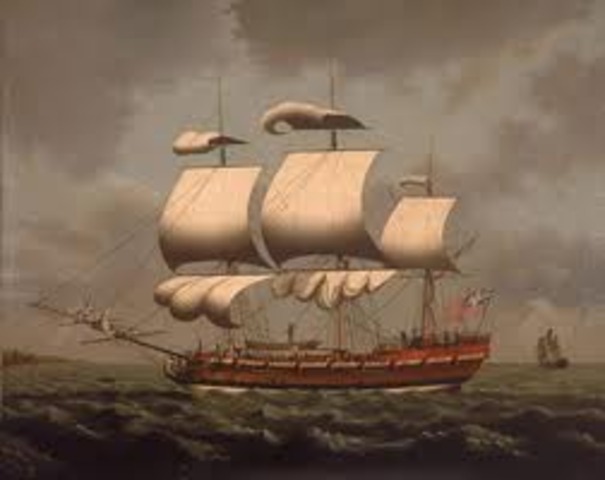 A slave ship went off coarse and shipwrecked on the island.