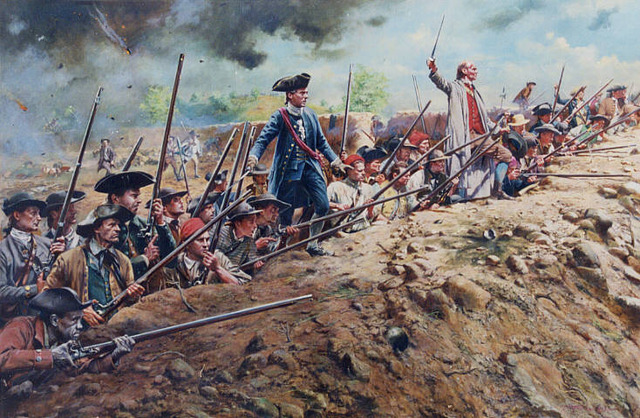 The battle of Bunker Hill