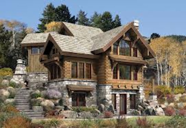 buy a log house in the woods