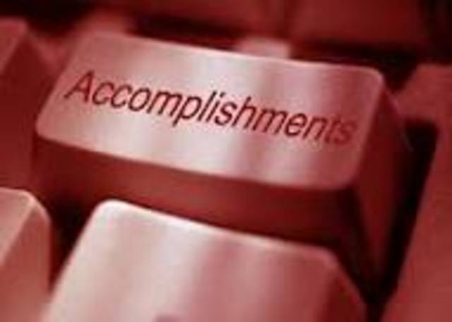 look back on my accomplishments