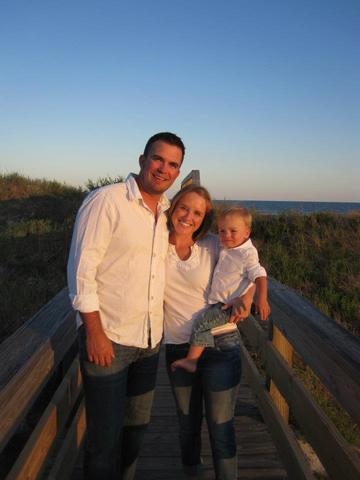 White Shirt Family on the Beach