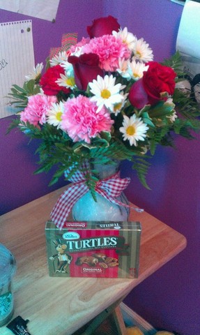 Second time he sent me flowers(: