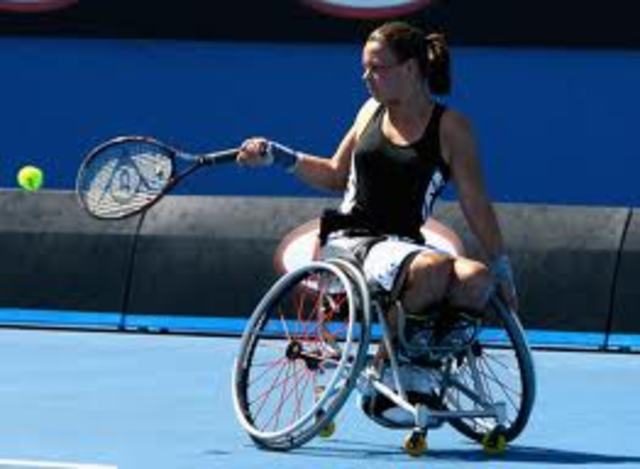 Daniela began playing Wheelchair Tennis