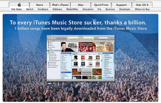 One-Billionth Song Downloaded on iTunes