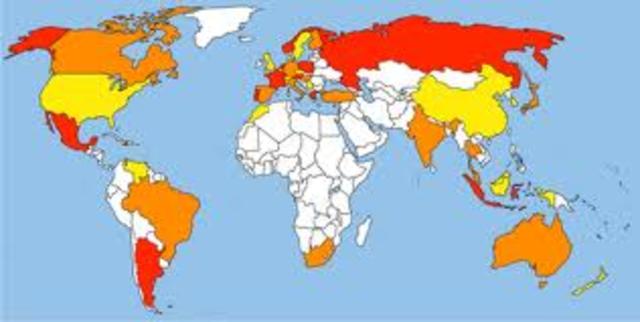 Countries with Internet