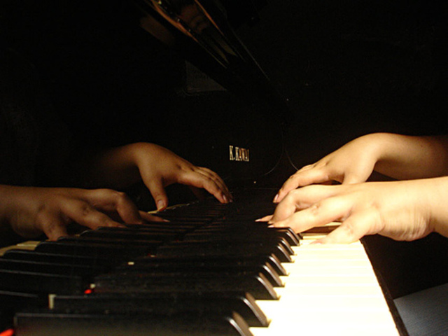 I began to study the piano