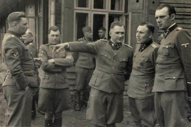 Mass murder of Jewish people at Auschwitz.