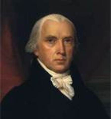 James Madison takes office as POTUS