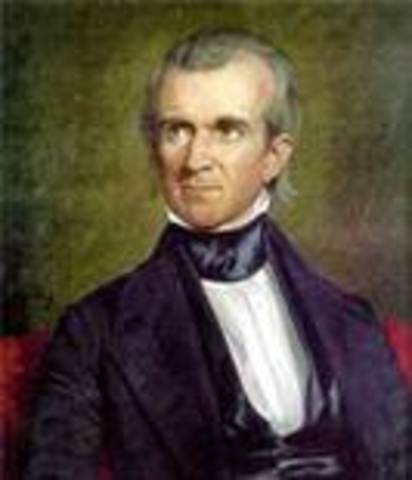 James Knox Polk takes office as POTUS